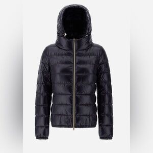 Herno Giada Black Bomber Jacket